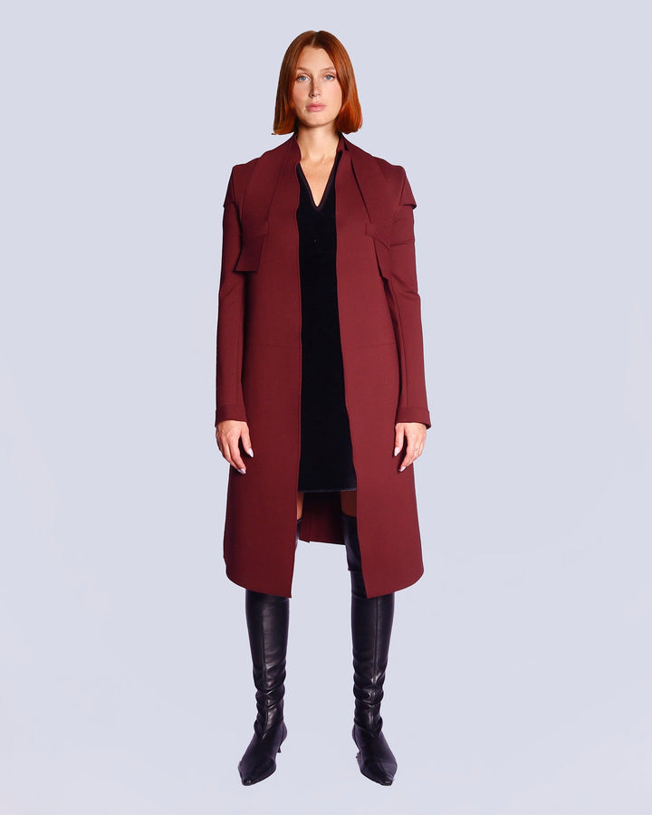 Maison Marie Saint Pierre | Jackets and Coats | CAMUS | Garnet