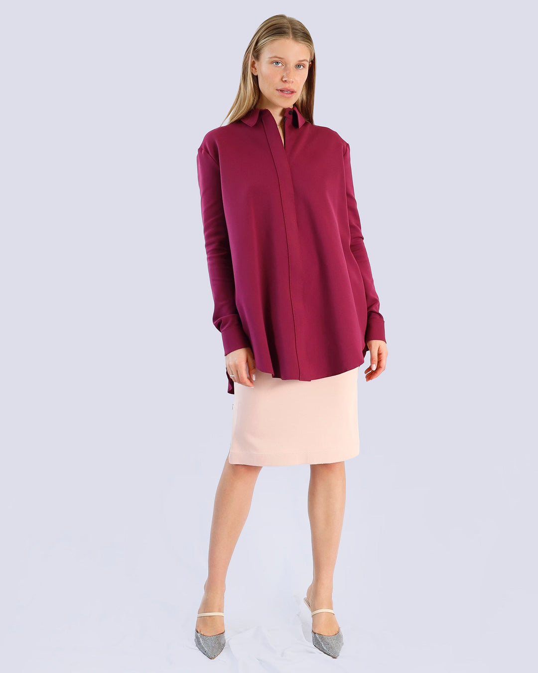 Shirt TILE | Aubergine