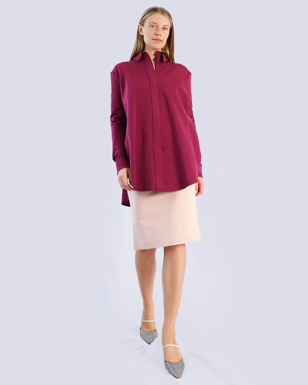 Shirt TILE | Aubergine