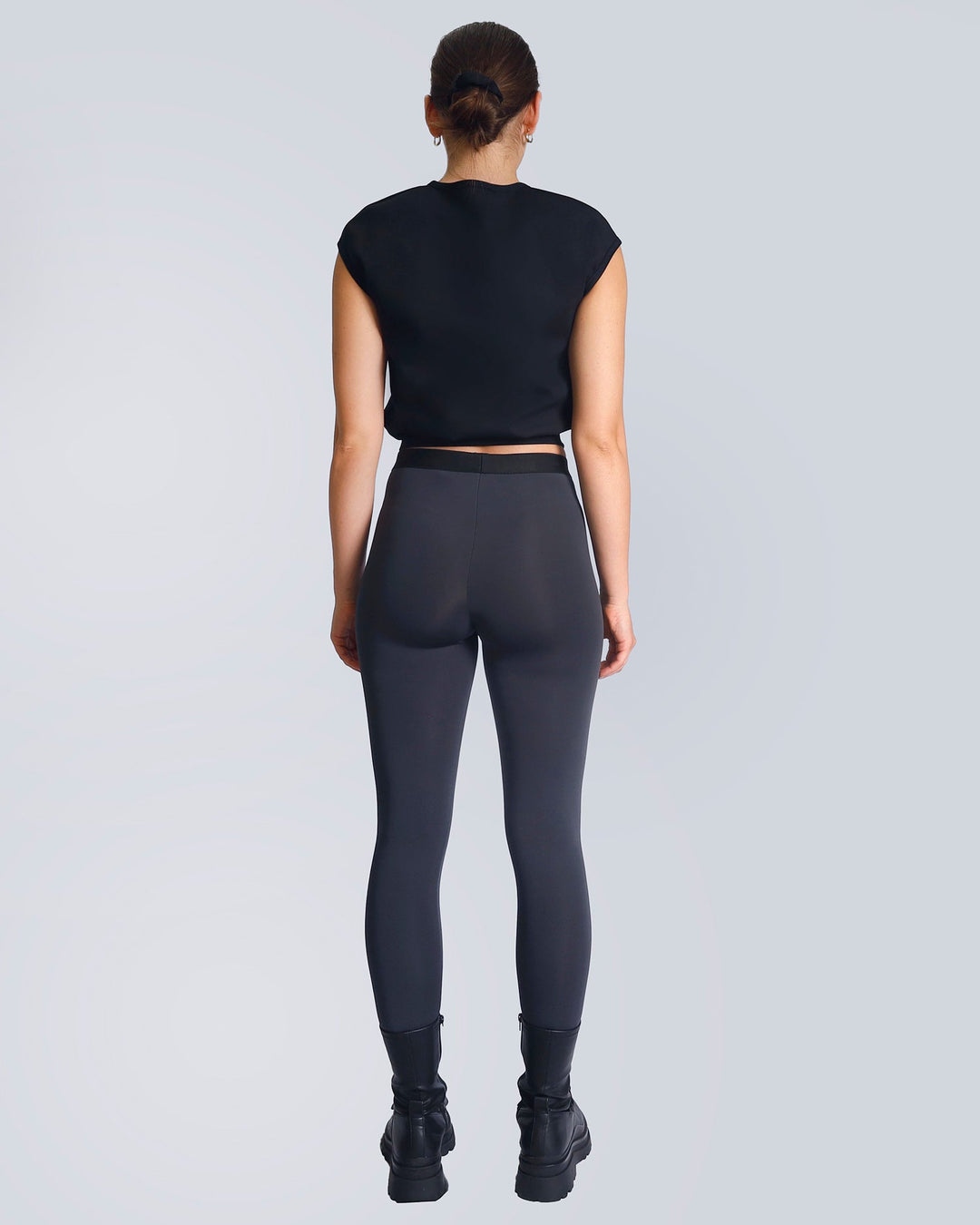Maison Marie Saint Pierre | Leggings &amp; Pants | PALMATER | Dark Charcoal | Top | OKA3 | Black