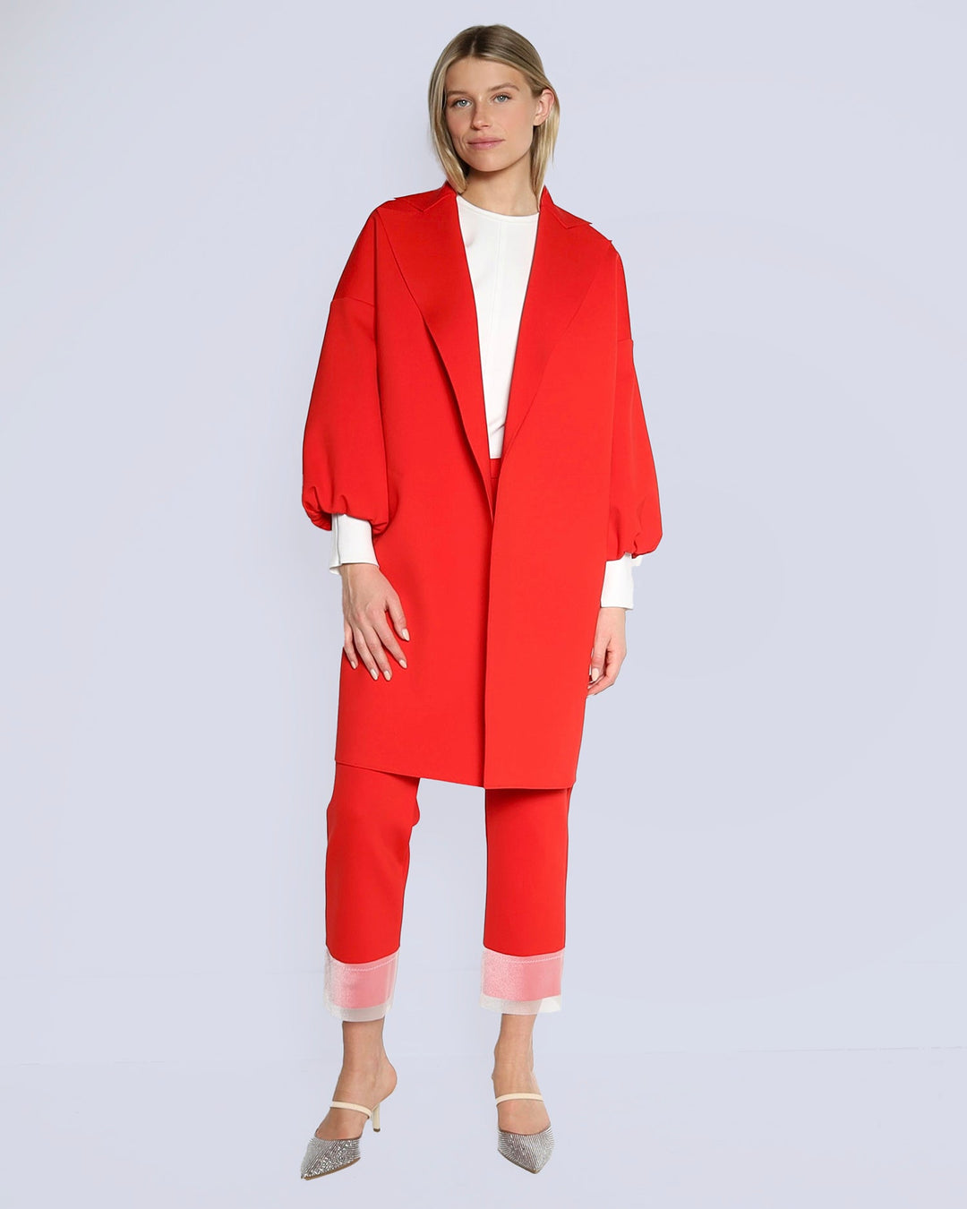 Masion Marie Saint Pierre | Coat | PEGASI | Ruby | Pants | SANUTE | Ruby | White