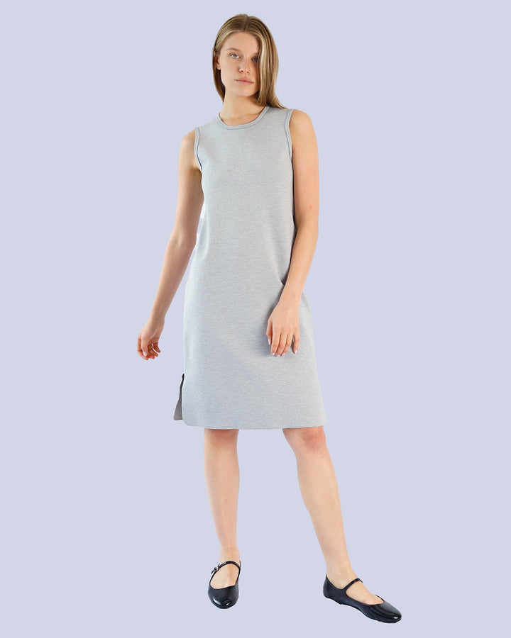 Maison Marie Saint Pierre | Dress | CORA2 | Light Grey Mixte