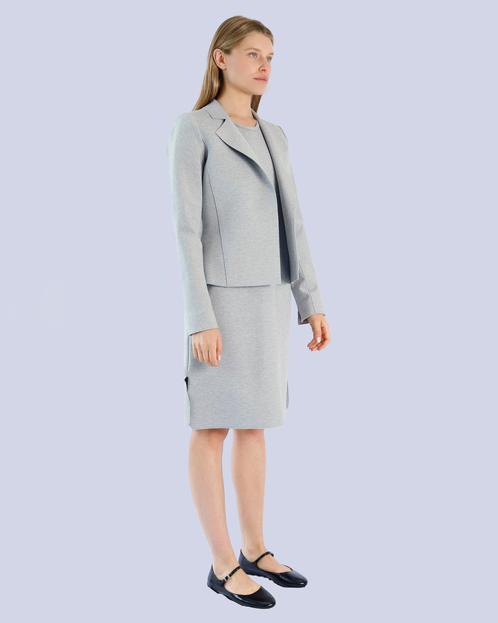 Maison Marie Saint Pierre | Jacket | ARIA | Light Grey Mixte | Dress | CORA2 | Light Grey Mixte