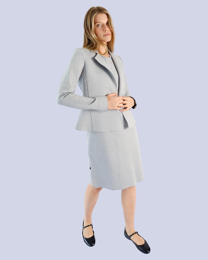 Maison Marie Saint Pierre | Jacket | ARIA | Light Grey Mixte | Dress | CORA2 | Light Grey Mixte