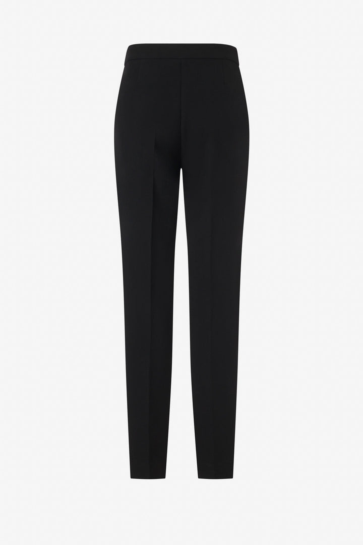 Pintuck straight leg trouser