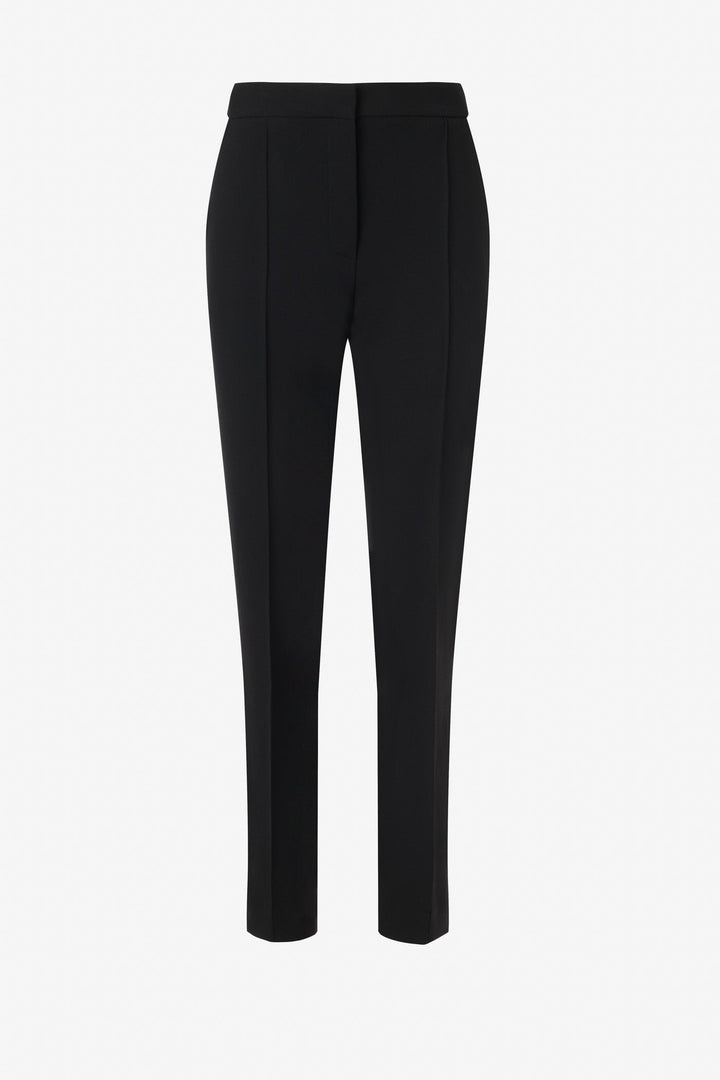 Pintuck straight leg trouser