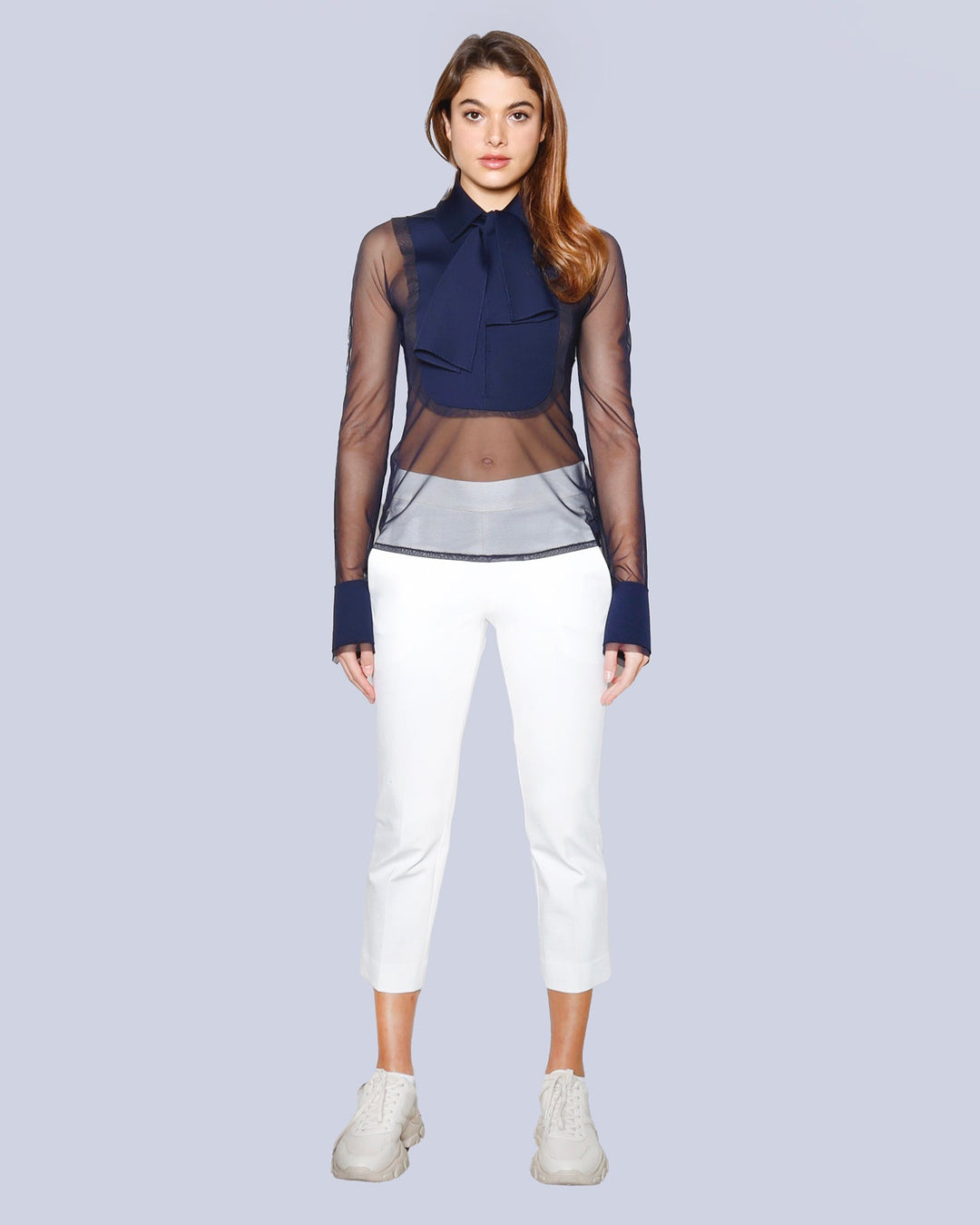 Haut Dantone | Deep Blue | Pants | MOKENA | White