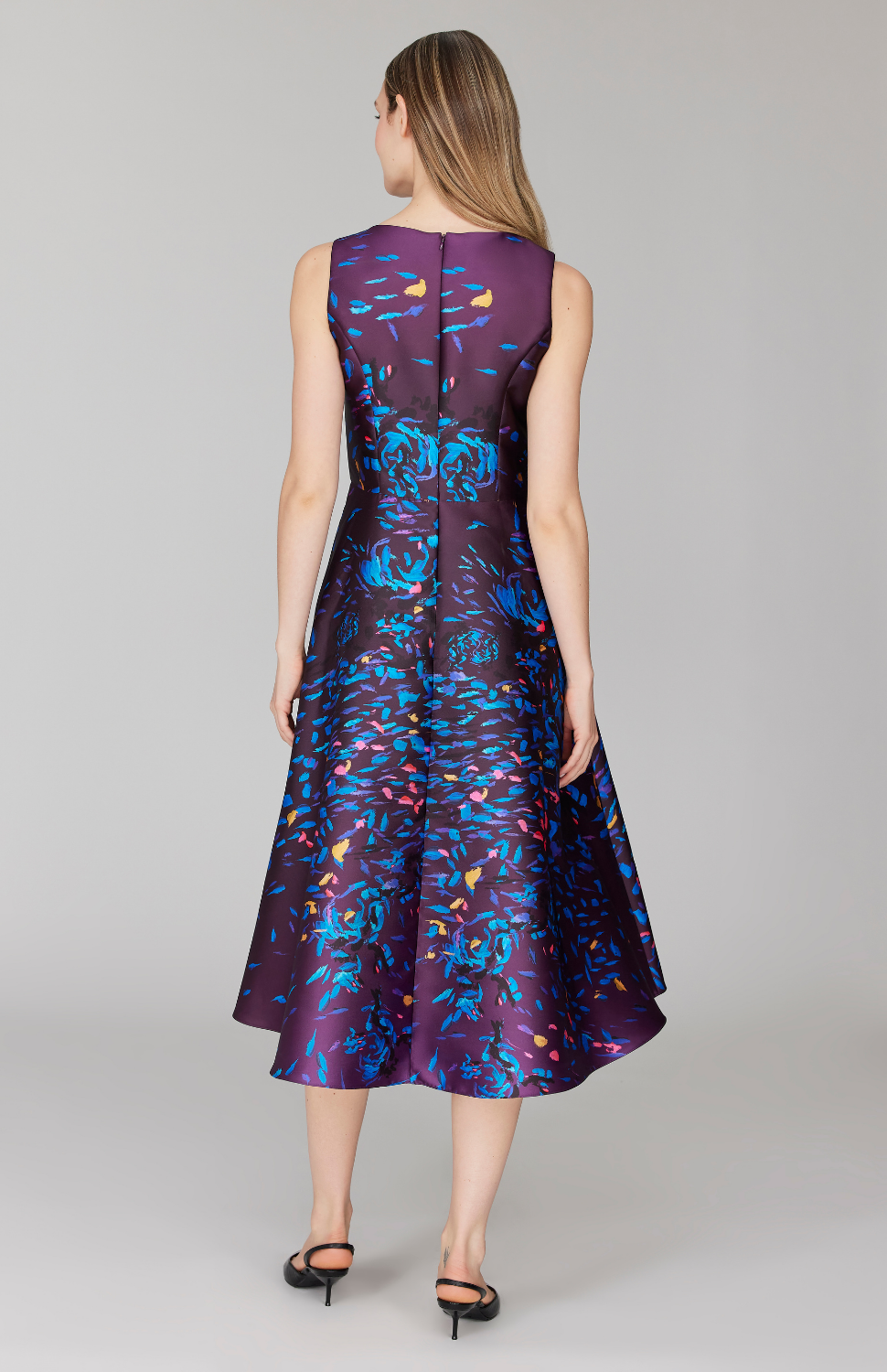 PREORDER Paint Dot Print Sleeveless Fit & Flare Dress