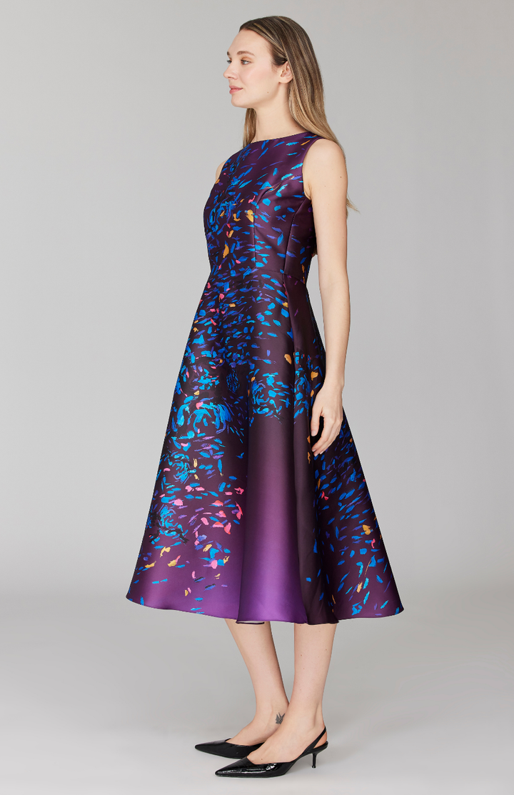 PREORDER Paint Dot Print Sleeveless Fit & Flare Dress