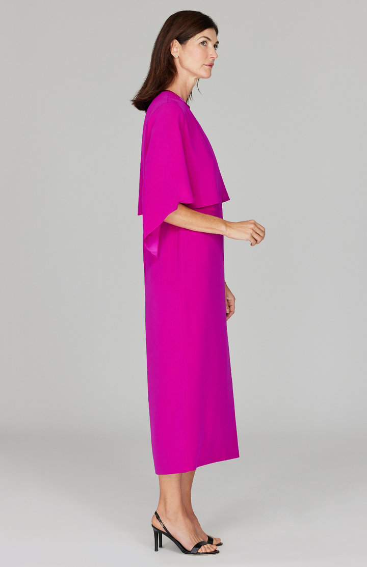 Ekaterina is 5'10" and wearing a size XS in Fuchsia.