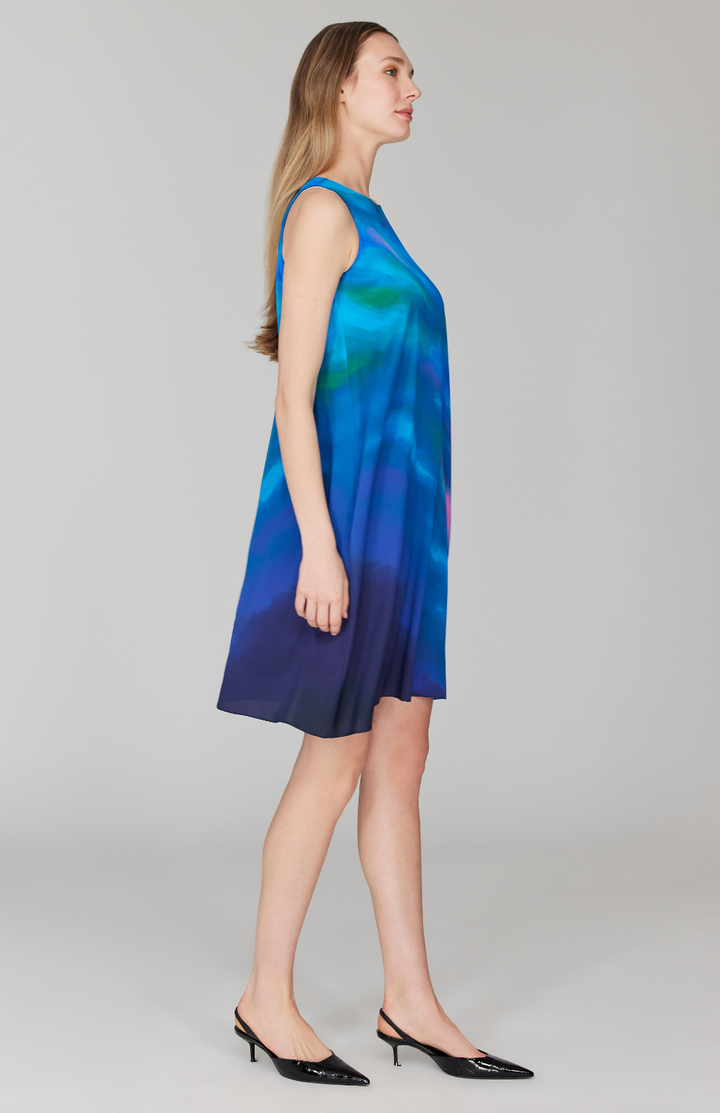 Mountainscape Short Trapeze Dress