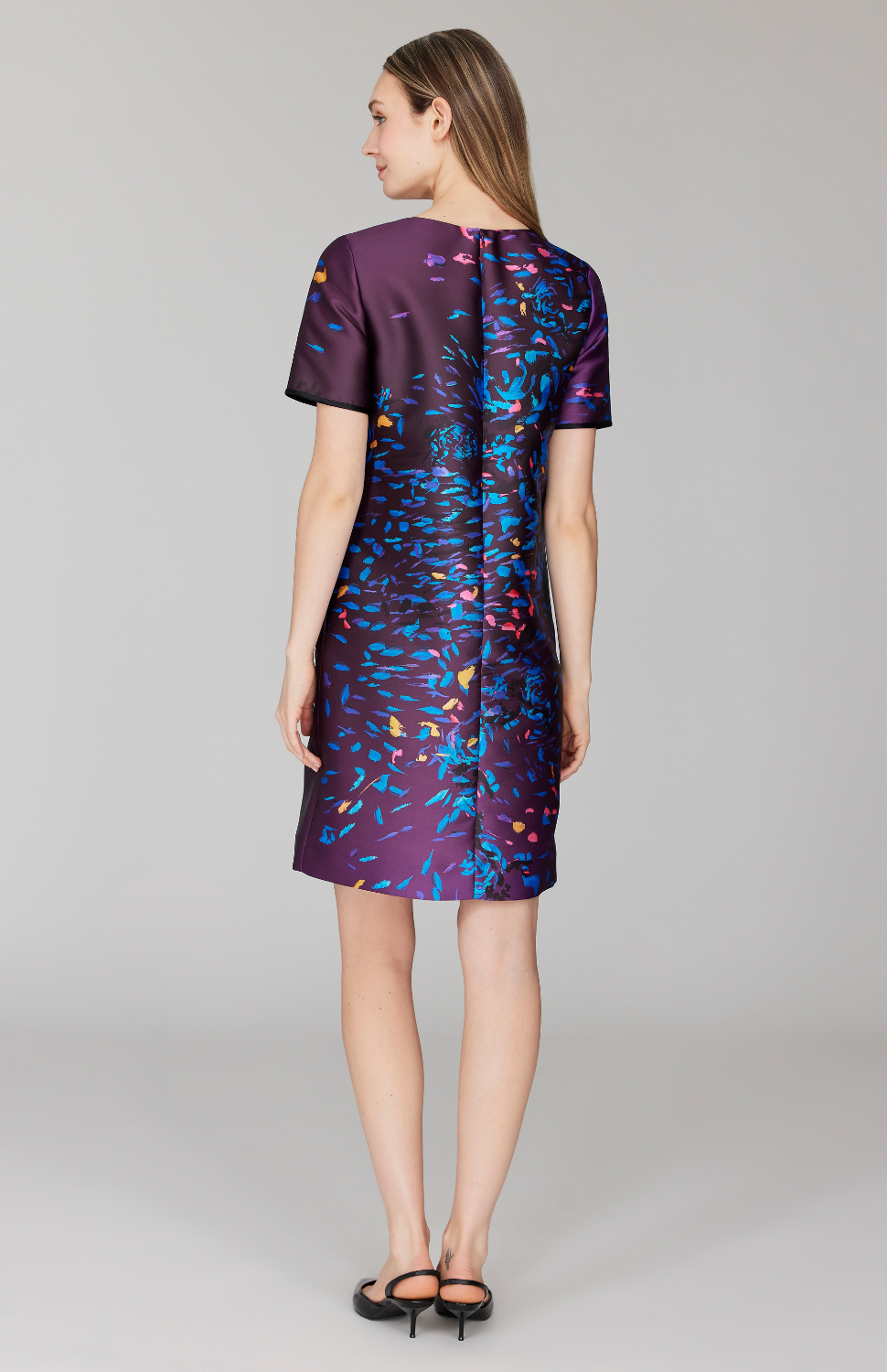 PREORDER Paint Dot Print Short Sleeve Shift Dress