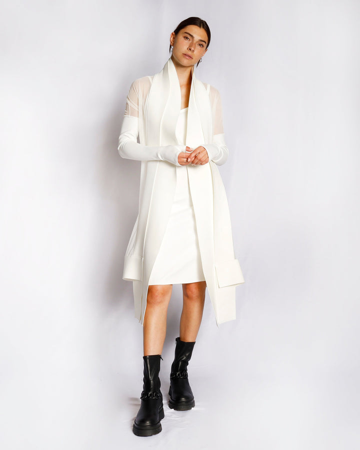 Coat Evade | White | Maison Marie Saint Pierre
