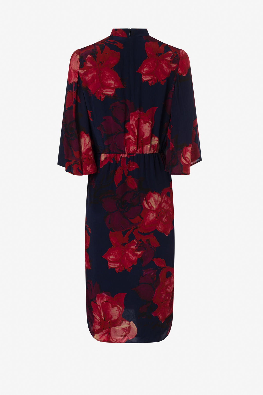 Floral print bell sleeve dress