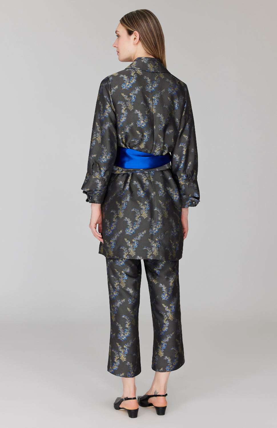 Feather Jacquard Double Sided Sash