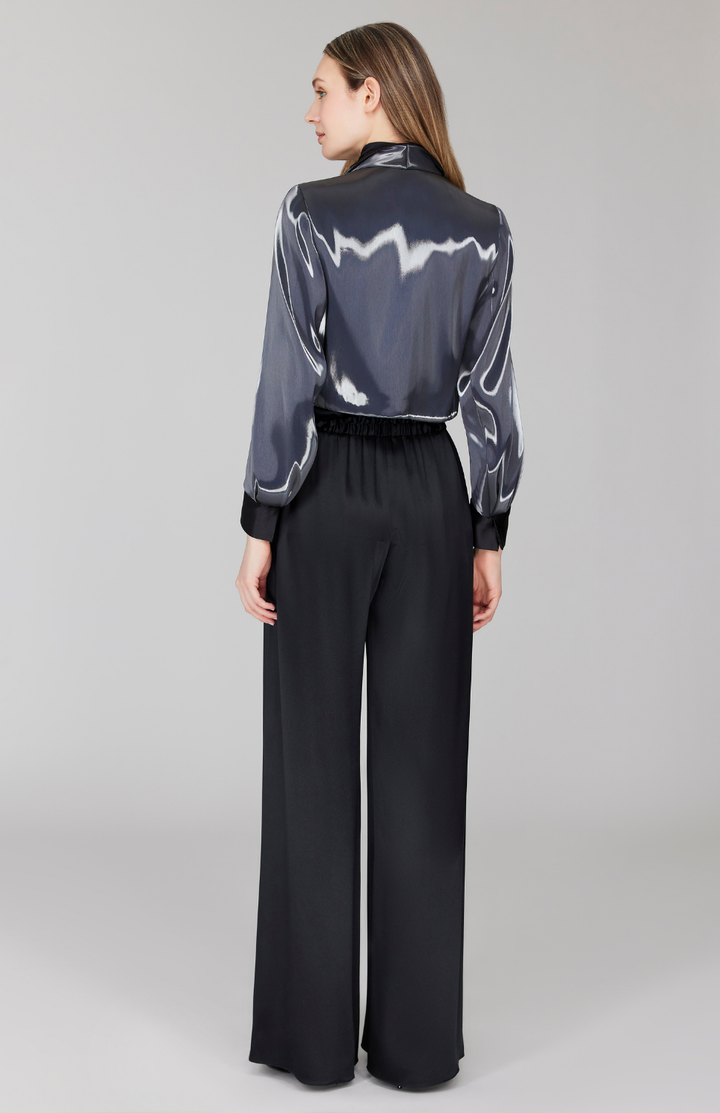 PREORDER Liquid Organza Short Jacket w/ Pleated Sleeve