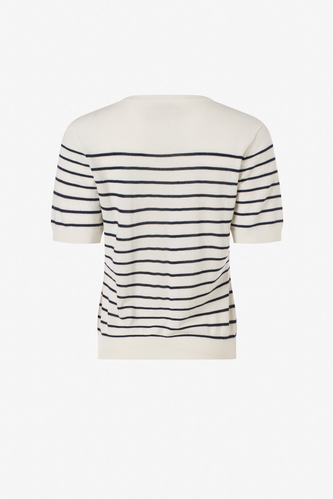 Fine merino blend striped T-shirt