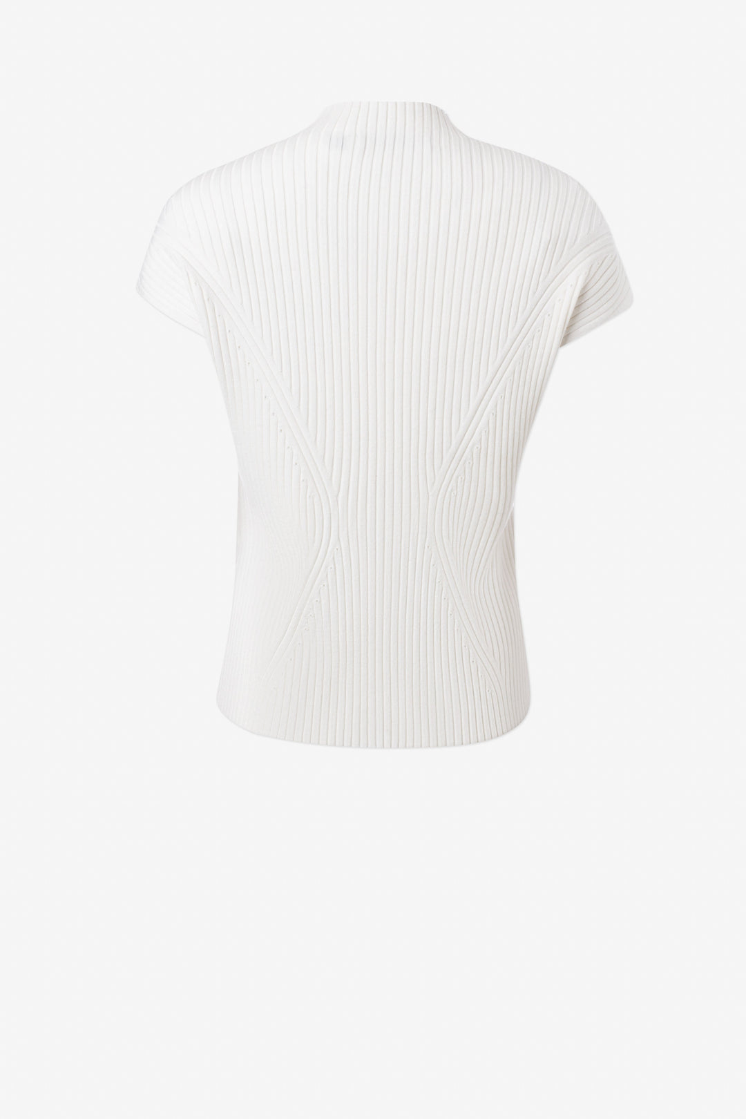 Cheminee sleeveless top with pointelle and rib