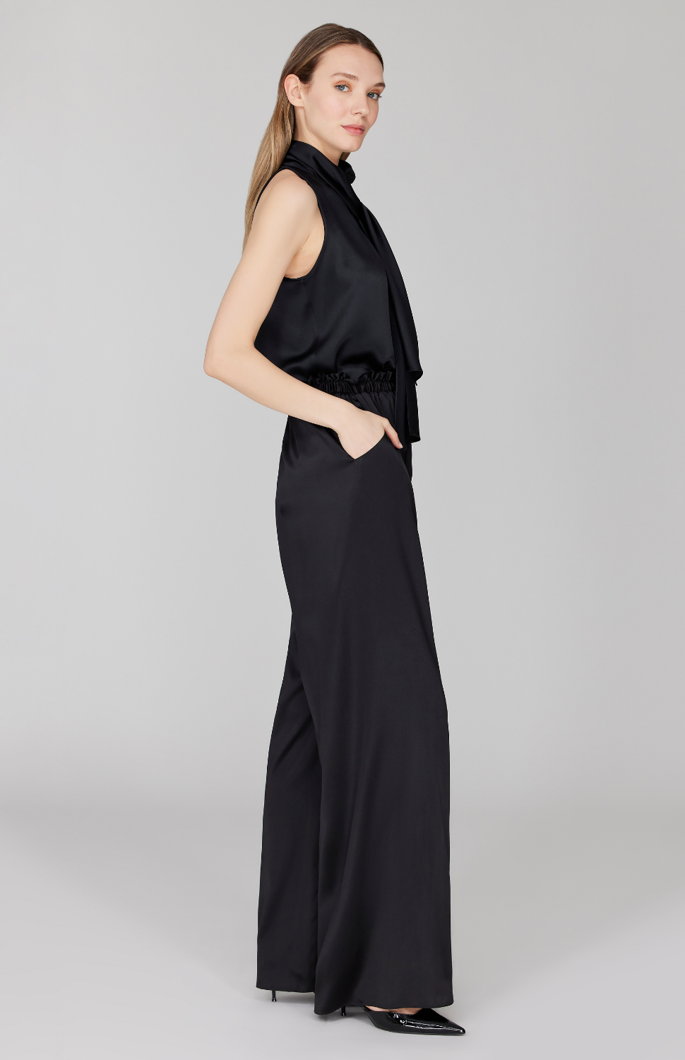 PREORDER Brush Stroke Print Pajama Pant w/ Elastic Waistband