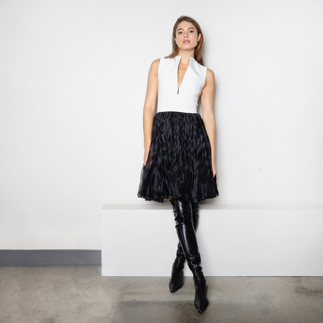 Dress MEGANE | White/Black