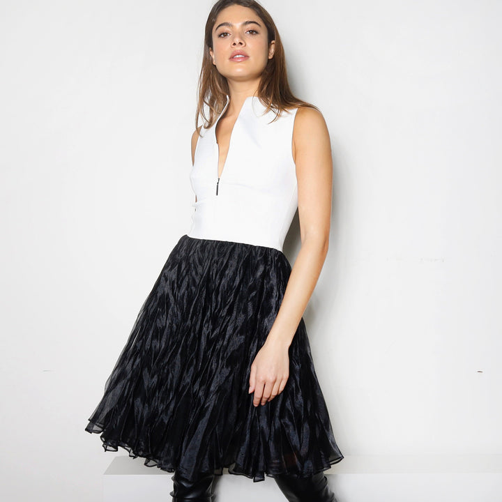Dress MEGANE | White/Black