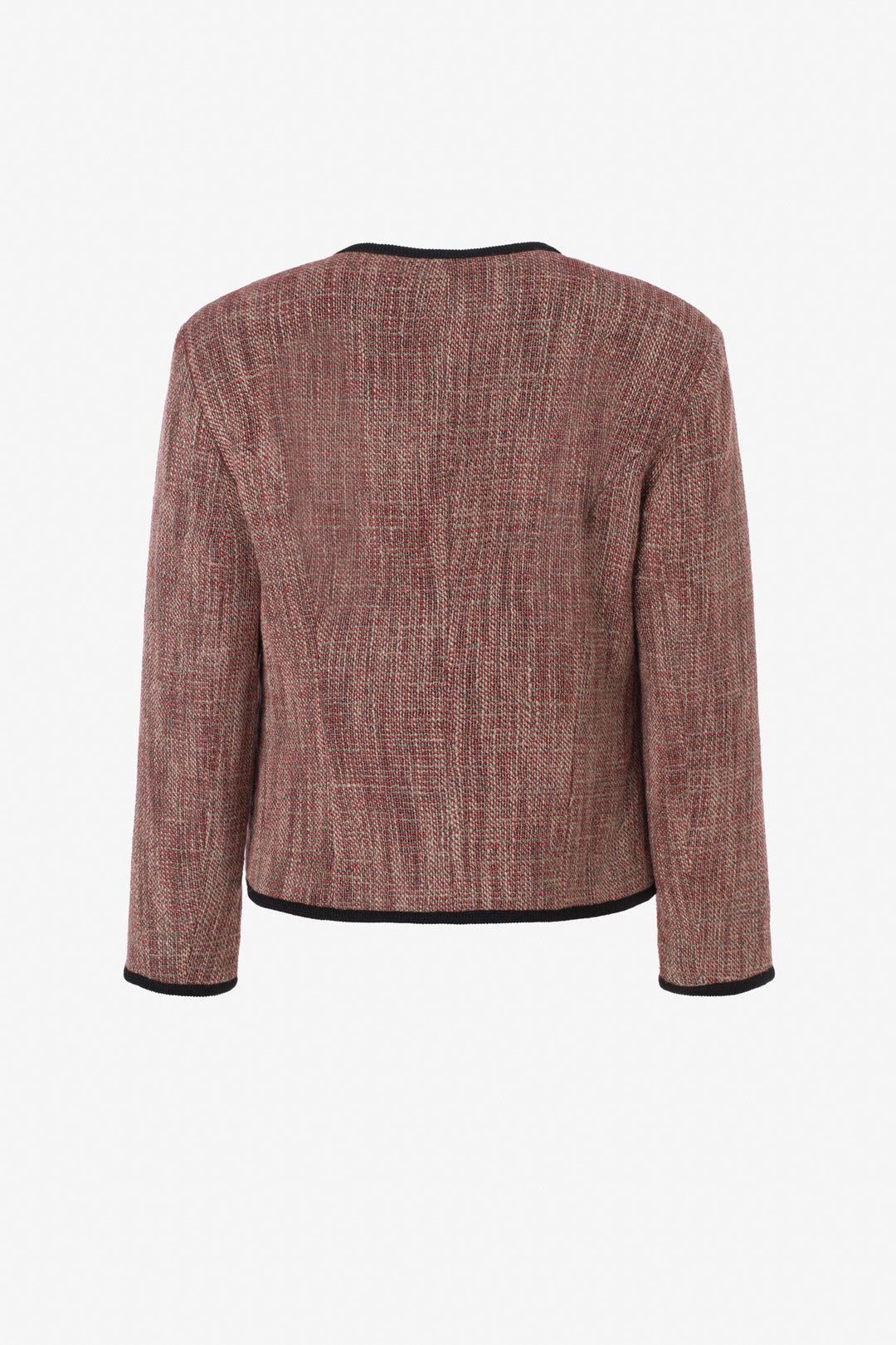 Cropped jacket with trim