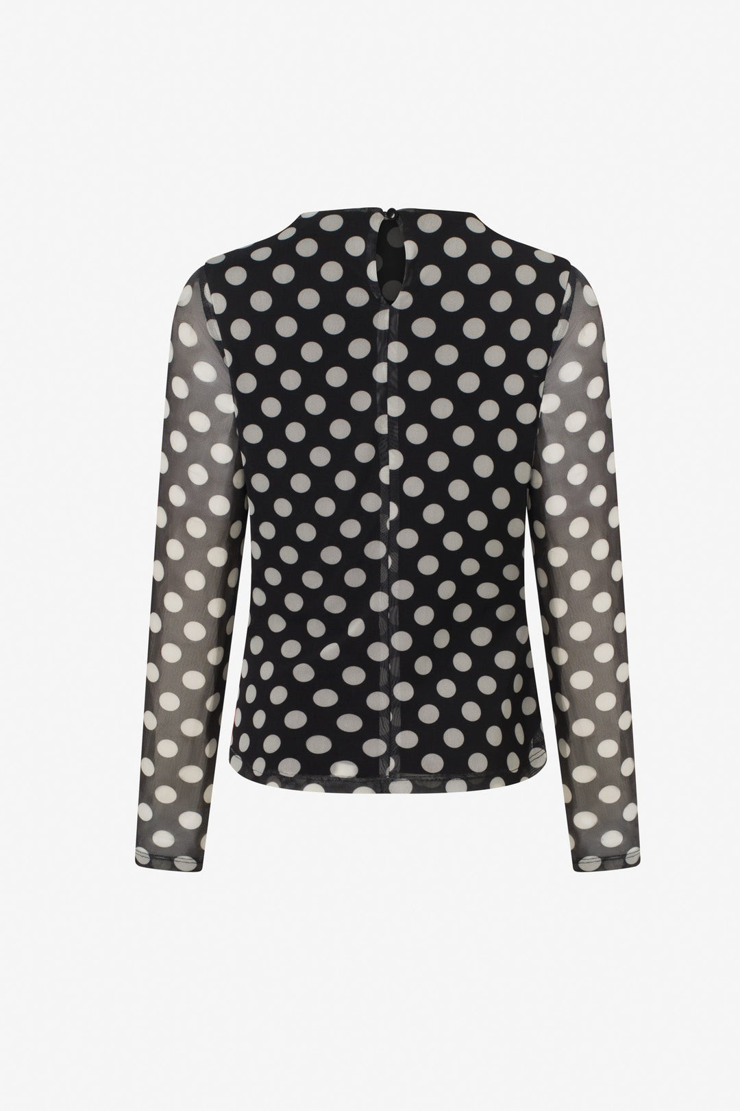 Polka dot long sleeve top