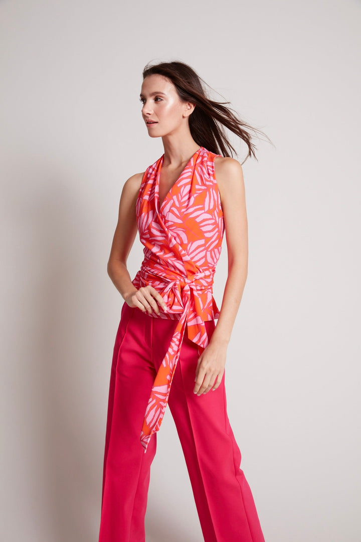 Remi sleeveless wrap top