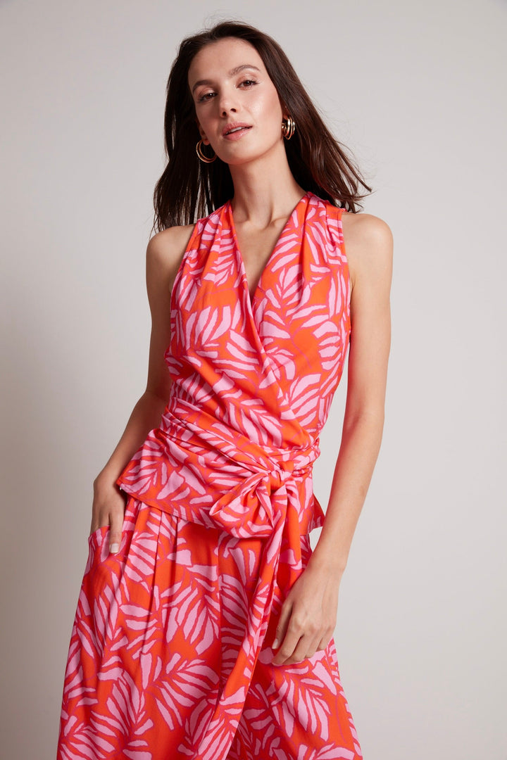 Remi sleeveless wrap top