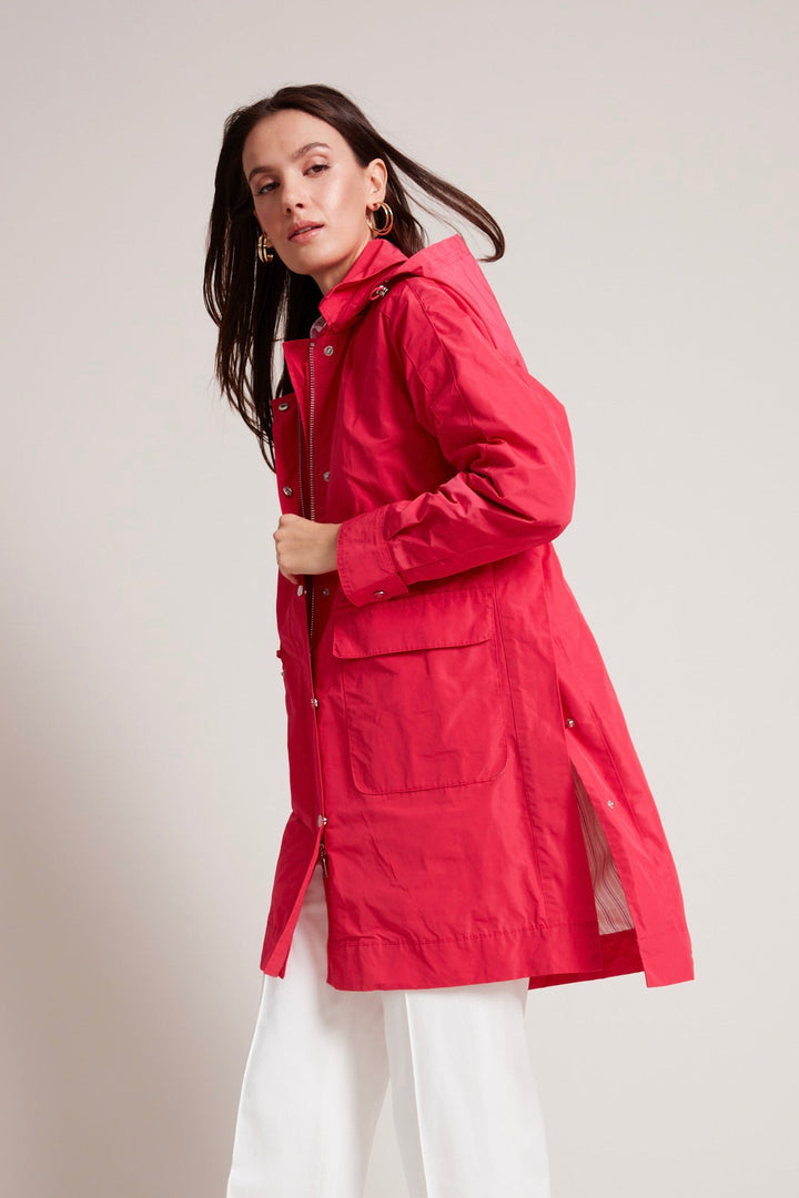 Tori removable hooded raincoat