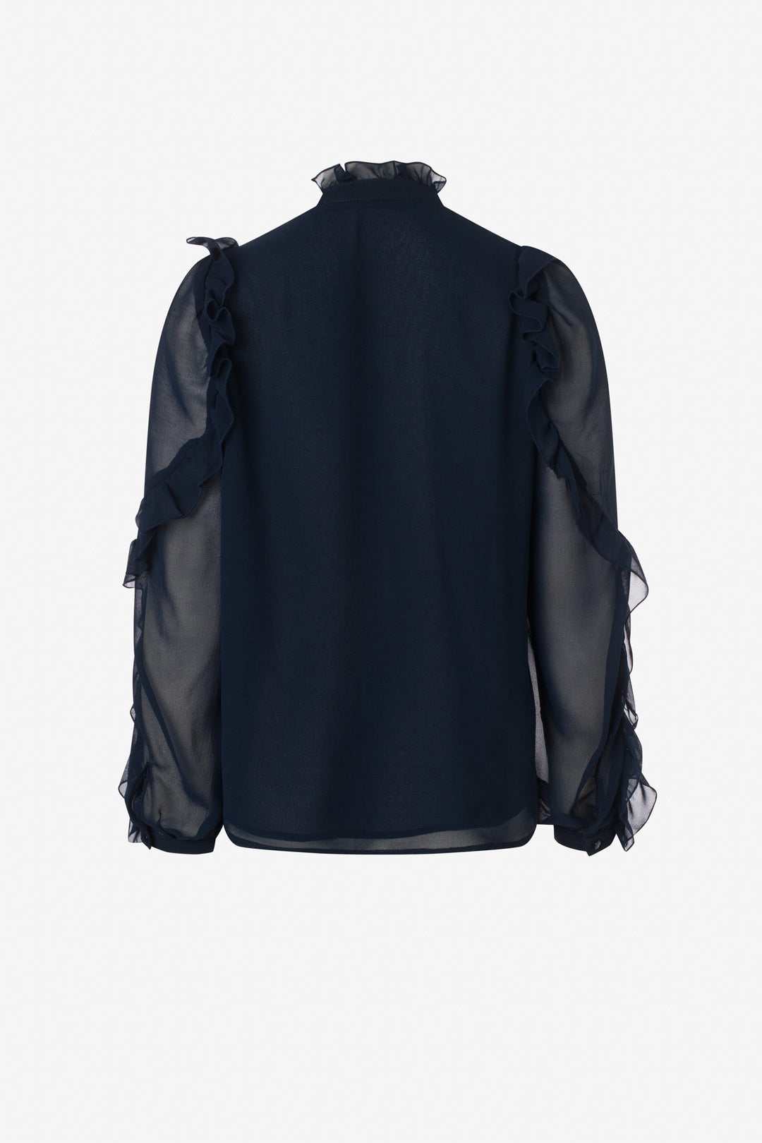 Chiffon ruffle blouse