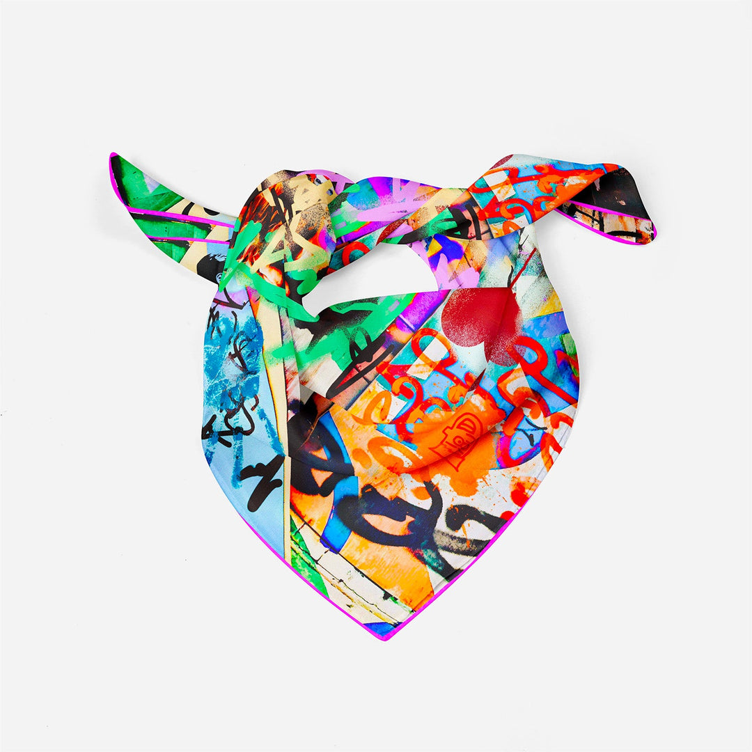 La Vie en Rose Silk Bandana