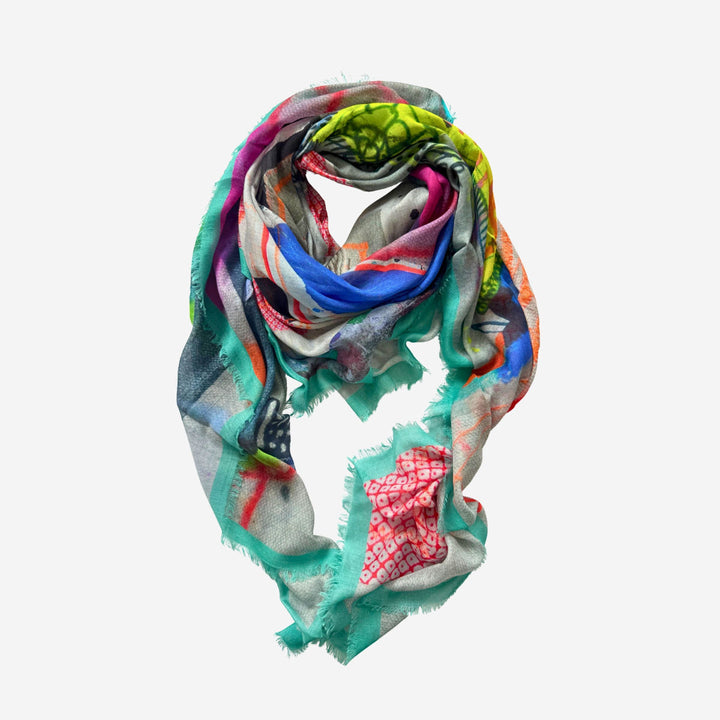 Collage Silk Scarf