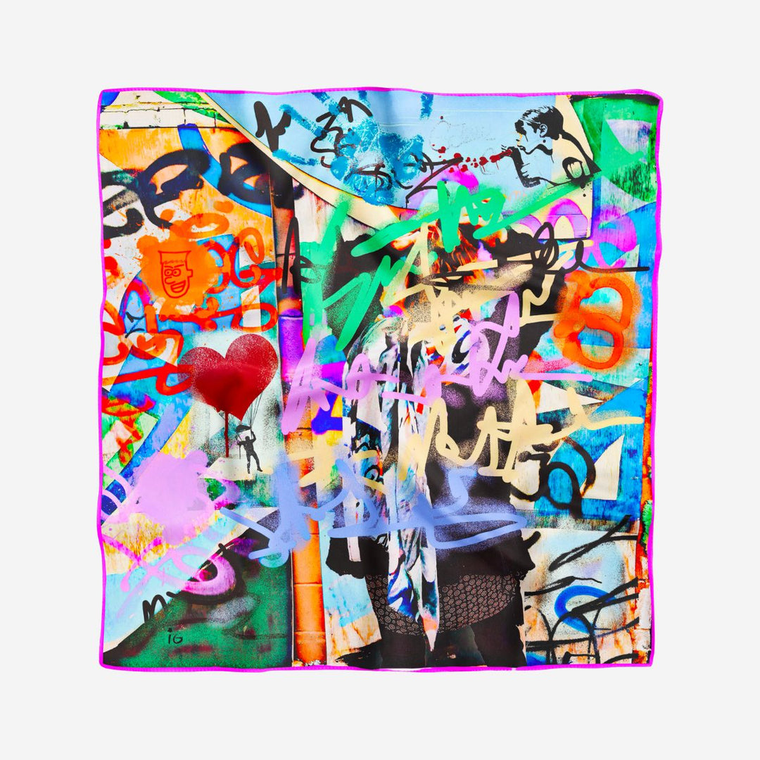 La Vie en Rose Silk Bandana